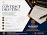 draft, review and edit legal contracts and agreements
