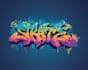 create modern street art graffiti logo for branding