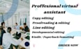 be virtual assistant,project management for author