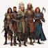 do group party character art, dnd party