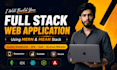 be full stack web application developer using mern stack and mean stack