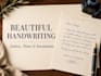 write your letters, study material, in beautiful handwriting