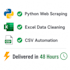 build custom python automation scripts and web scrapers