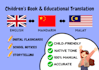 do childrens book and educational translation