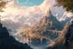 design amazing fantasy landscape