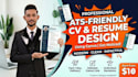 design professional CV and resume in canva ats friendly