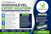 build  your gohighlevel CRM, funnels, workflows, email and SMS automation