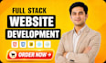 build custom website as full stack developer, frontend developer, web developer