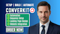 setup convertkit newsletter, design landing page, lead magnet kit email sequence