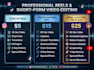 professionally edit premium quality videos