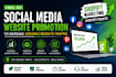 increase website traffic, organic social media website promotion, shopify ads
