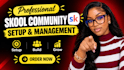 setup skool community setup skool online community setup skool community manager