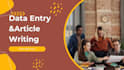 do professional data entry and ai article writing