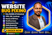 edit or fix any HTML CSS javascript react PHP wordpress code in 48