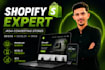 design shopify store, website and dropshipping store