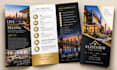 design bifold, trifold brochure company or business marketing brochure, catalog