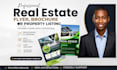 editable canva real estate brochure, trifold brochure, real estate brochure