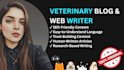 write quality blogs and web content as a vet