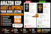 audit and optimize your amazon KDP book listing