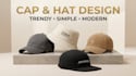 design simple trendy cap hat for you