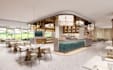 remodel3d bistro restaurant,hotel buffet,cafeteria render,dining hall layout,skp
