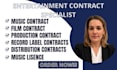 be your entertainment lawyer and draft music and film contracts