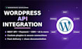 do rest api integration in wordpress woocommerce website and payment integration