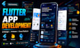 develop flutter mobile app with firebase backend and modern UI design