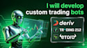 optimize profits with custom trading bot in deriv