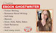 be your ebook writer, fiction ghostwriter, memoir, self help ghost book writer
