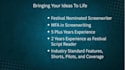 be your screenwriter, scriptwriter, screenplay writer, movie tv scripts