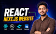 build a modern react js or next js website with responsive design