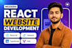 design and develop a modern react js website or next js site