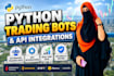 develop python trading bots and API integrations