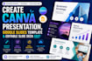 create canva presentation, google slides template and editable slide deck fast