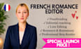 proofread and edit your romance manuscript in french