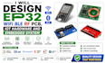 design ep32 wifi ble rf pcb, iot hardware and embedded system