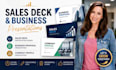 sales deck presentation design, business proposal presentation, company profile