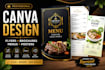 design professional canva flyers, brochures and posters
