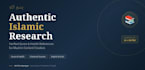 help you research quran, hadith and islamic topics