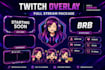 design twitch overlay stream package and panels