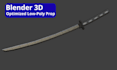 create low poly game assets and props in blender