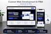 build custom responsive website and progressive web app pwa