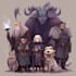 design a dnd party art and group art