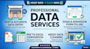 do professional data entry, excel data cleaning, typing, and form filling