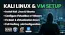setup kali linux, ubuntu virtual machine and fix virtualbox errors