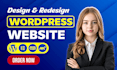 design, redesign, clone website using wordpress, elementor pro development