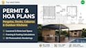 design louvered pergola permit plans, deck, and cabana drawings