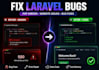 fix PHP laravel bugs, errors, issues, and website problems