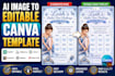 convert ai generated image into editable canva template